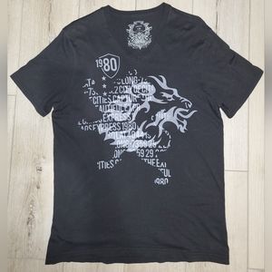 ⚫️ Express Men's Lion Graphic Tee (L)